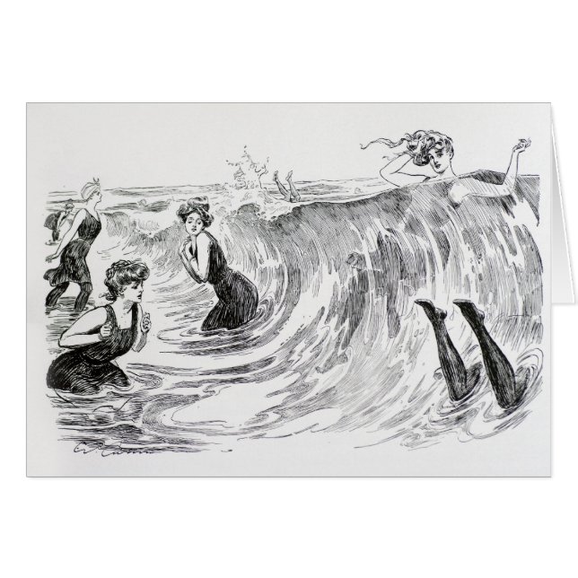 Cartão Mergulho no mar (Frente Horizontal)