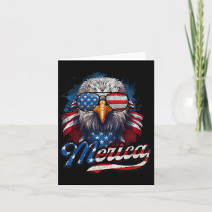 Cartão Merica Eagle Usa Flag American Independent