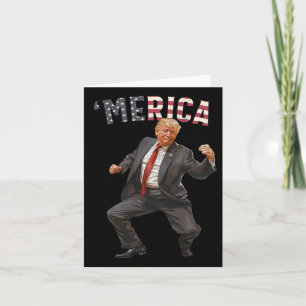 Cartão Merica Trump Happy 4 De Julho Bandeira Americana T