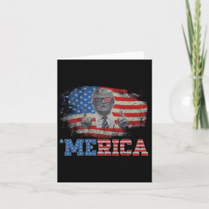 Cartão Merica Trump Happy 4 De Julho Bandeira Americana T