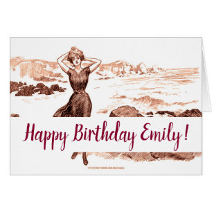 Cartão Mermaid Beach Gibson Girl Victorian Antiguidade