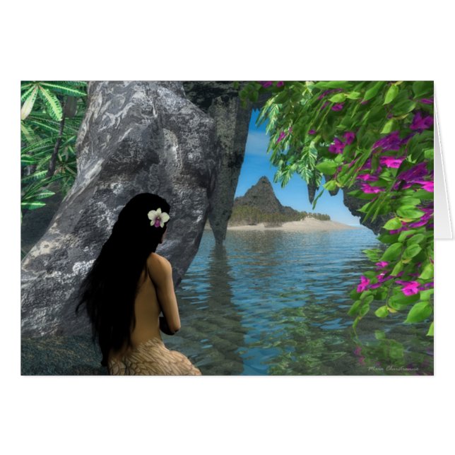 Cartão Mermaid Cove (Frente Horizontal)