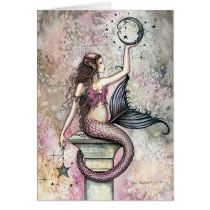 Cartão Mermaid Fantasy Art Card de Molly Harrison