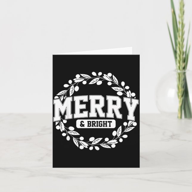 Cartão Merry And Bright Moody And Uptight Christmas Coupl (Frente)