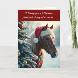 Cartão Merry and Mane Christmas Card