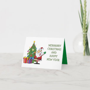 CARTÃO MERRY CHRISTMAS/CARTÃO DE FELIZ ANO NOVO