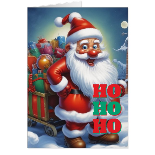 Cartão Merry Christmas Happy New Year Holiday Season Card (Frente)