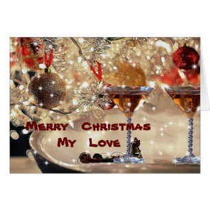 CARTÃO MERRY CHRISTMAS PARA "MEU AMOR"