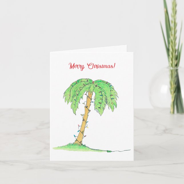 Cartão Merry Christmas Peace on Earth Greeting Card  (Frente)