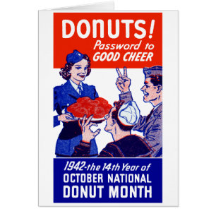Cartão Mês 1942 da rosquinha