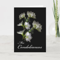 Mes Condoléances, simpatia francesa, flores