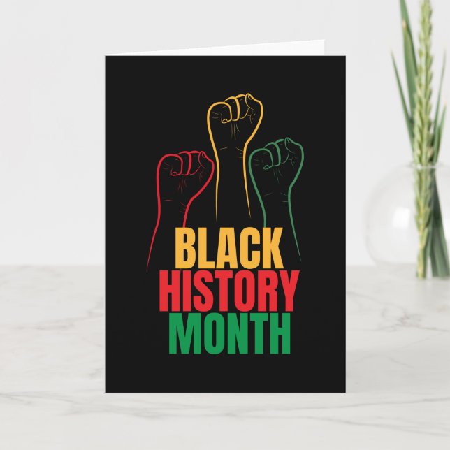 Cartão Mês da História Negra (Frente)