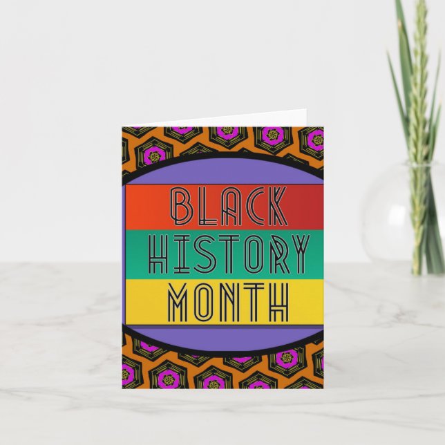 Cartão Mês da História Negra (Frente)