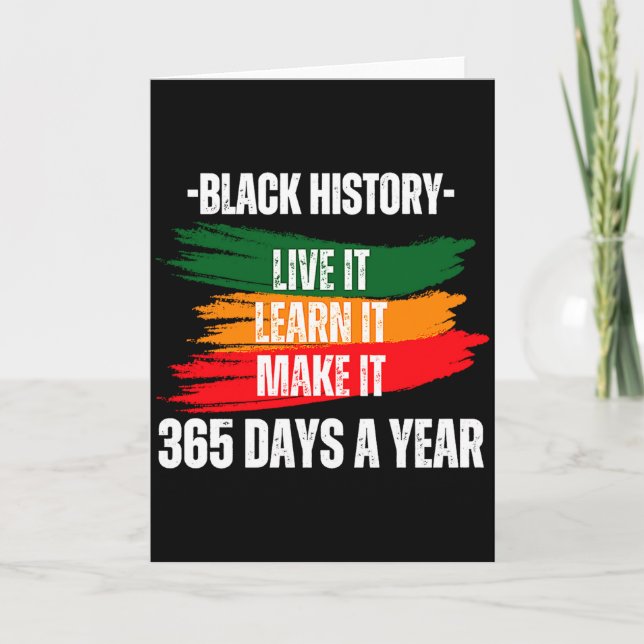 Cartão Mês da História Negra 2023 Viva Aprenda Faça  (Frente)