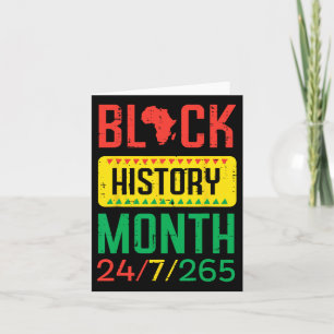 Cartão Mês da História Negra 24 7 265 Orgulho Africano Ho