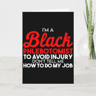 Cartão Mês da História Negra Bandeira do Flebotomista Afr