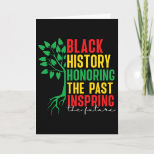 Cartão Mês da História Negra Honrando o Passado Inspirand