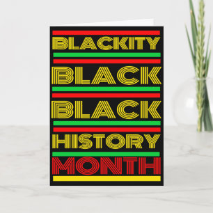 Cartão Mês da História Negra Melanina Afro-Americano Bruh