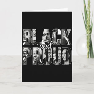Cartão Mês da História Negra Orgulhosamente Negro 365 Pre