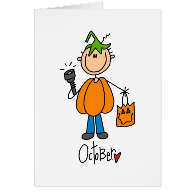 Cartão Mês de outubro (Frente)
