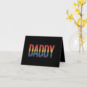 Cartão Mês do Orgulho Gay do Papai Dia dos Pais LGBTQ Arc