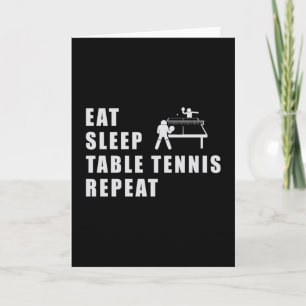 Cartão Mesa Ping Ping Pong Repetit Funny Gift Tênis