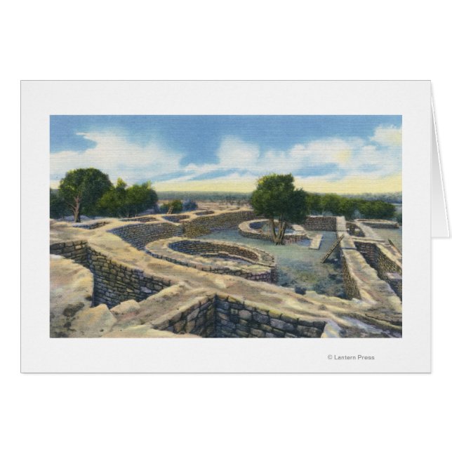 Cartão Mesa Verde Nat. Park, Colorado - Sun Temple (Frente Horizontal)