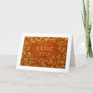 Cartão Message In My Soup Cards: I Love You