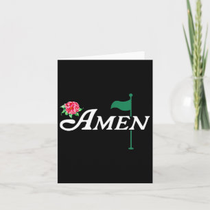 Cartão Mestrado De Golfe Floral Para Amantes De Golfe