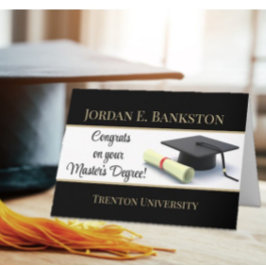 Cartão Mestrado Impressionante! Formatura