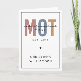 Cartão Mestre Personalizado Da Mt Da Terapêutica Ocupacio