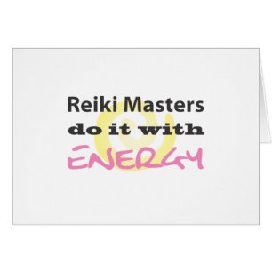 Cartão Mestres de Reiki Fazem com Energia