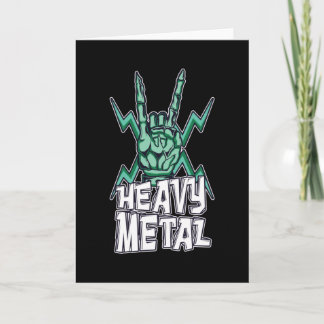 Cartão Metal pesado