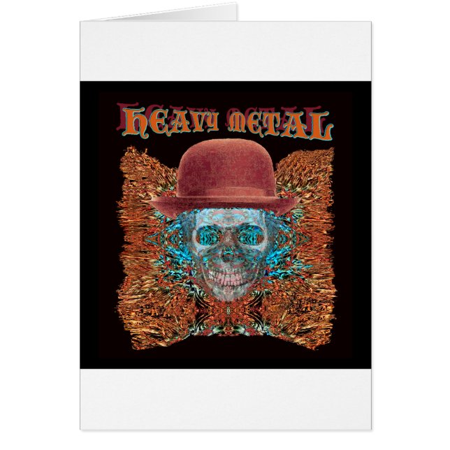 Cartão metal pesado grande (Frente)