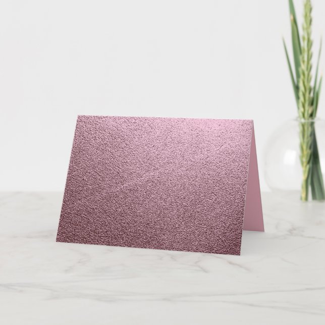 Cartão Metálico rosa Dourado (Frente)