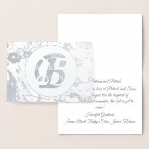 Cartão Metalizado 25 Casamento Aniversário Silver Foil Saudação