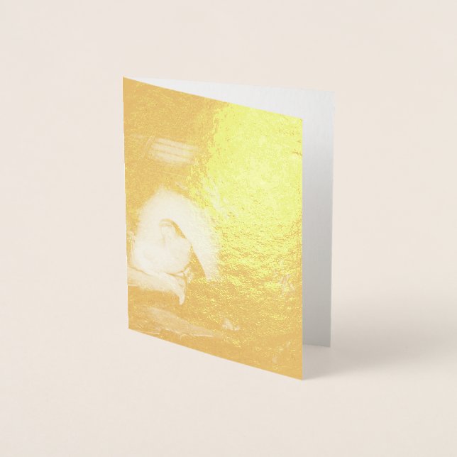 Cartão Metalizado A Natividade do Cristo (por Vladimir Borovikovsky) (Frente)