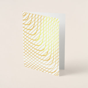 Cartão Metalizado Abstrato minimalista moderno Dourado