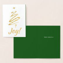 Alegria! Árvore de Natal Verde Palavras suas