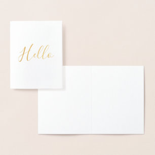 Cartão Metalizado Alô Dourado