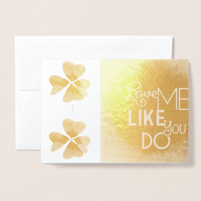 Cartão Metalizado Amor Coração Romântico Beijo Amor Destino (Frente com envelope)