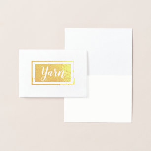 Cartão Metalizado Artesanatos de Impressão de esfera Yarn