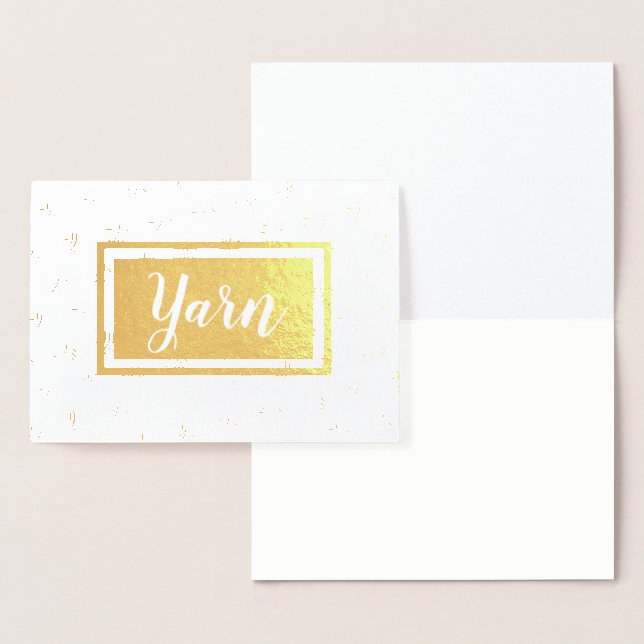 Cartão Metalizado Artesanatos de Impressão de esfera Yarn (Exibição)