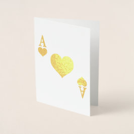 Cartão Metalizado Ás do Coração