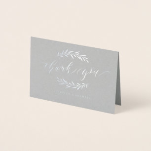 Cartão Metalizado As hortaliças rústicas da caligrafia simples