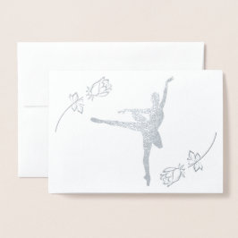 Cartão Metalizado Ballerina