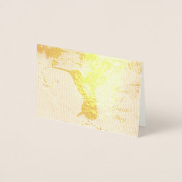 Cartão Metalizado Beija-flor