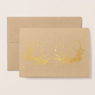 Cartão Metalizado Bendê Yule