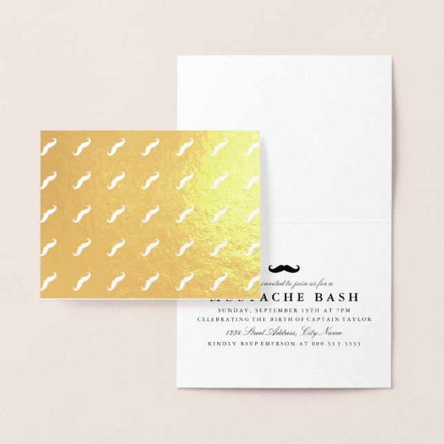 Cartão Metalizado bigodes (Display)