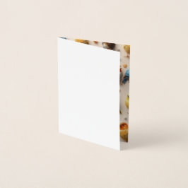 Cartão Metalizado Birds